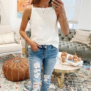 MADEWELL SEERSUCKER TANK    NWT